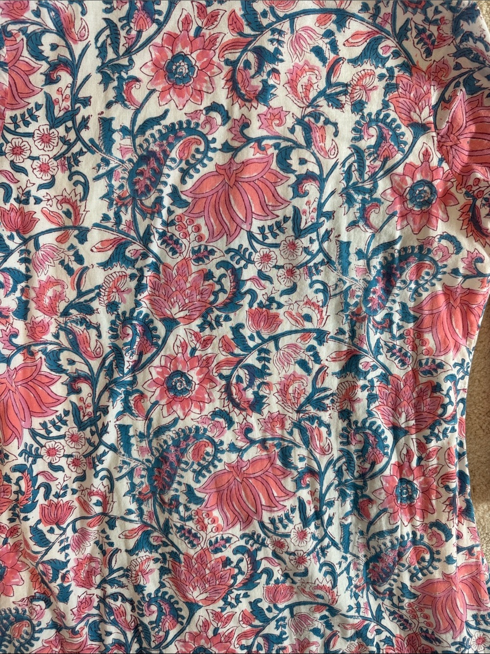 Madison Mathews Blue & Pink Floral Cotton dress size small - Picture 5 of 7
